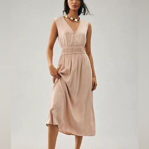 Cloth & Stone Anthropologie Deep-V Dress Size Medium